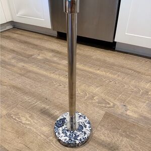 Floral Weighted Toilet Paper Stand